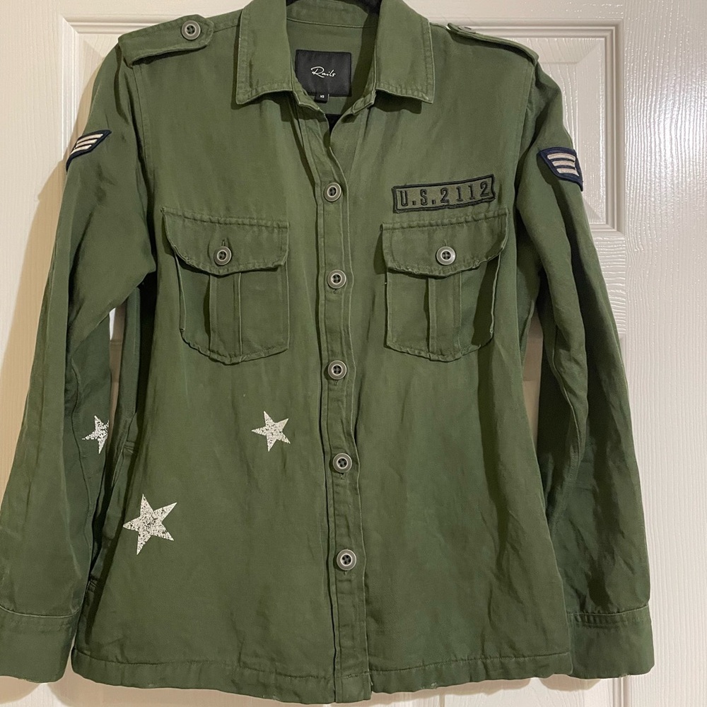 Rails Olive Green Loren Shirt/Jacket - Picture 9 of 15